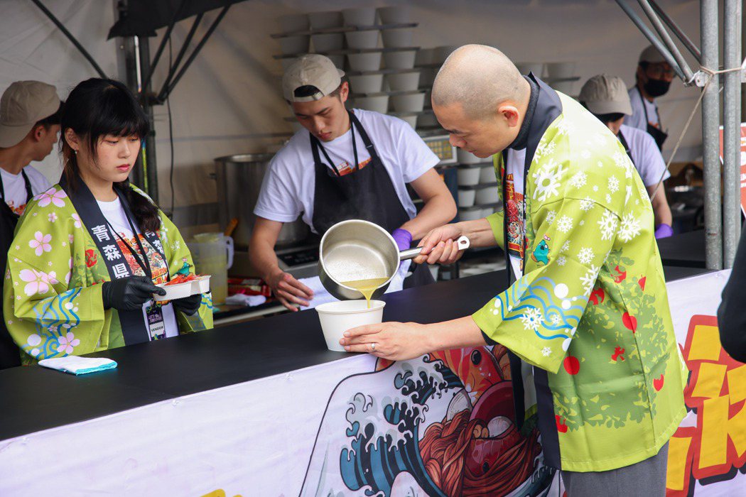國際名廚江振誠今年為500趴帶來青森風味料理。圖／500輯攝影團隊提供