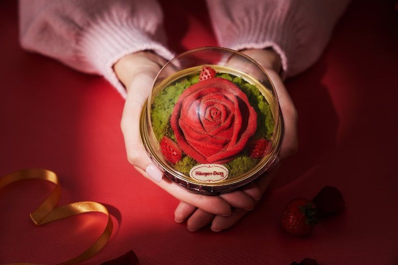 哈根達斯「掌心玫瑰」。圖片來源：哈根達斯