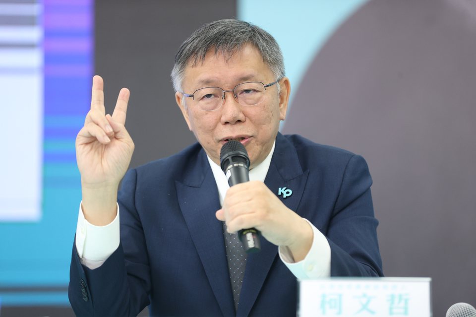 台灣民眾黨總統參選人柯文哲。記者陳正興／攝影