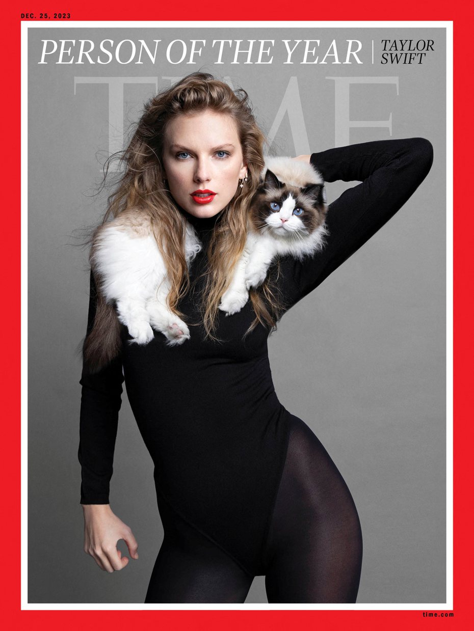 泰勒絲獲選「時代雜誌」2023年年度風雲人物。 路透社