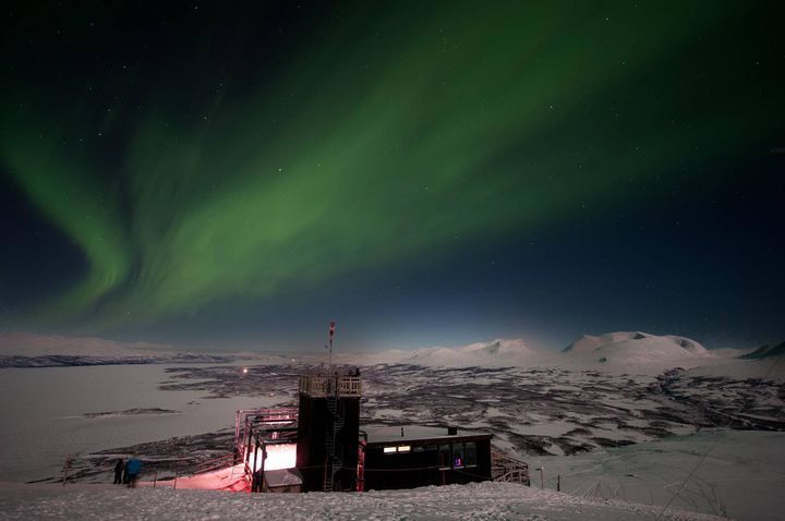 在瑞典北部的冬季，北極光為經常可見的美景。 圖片來源／imagebank.swe...