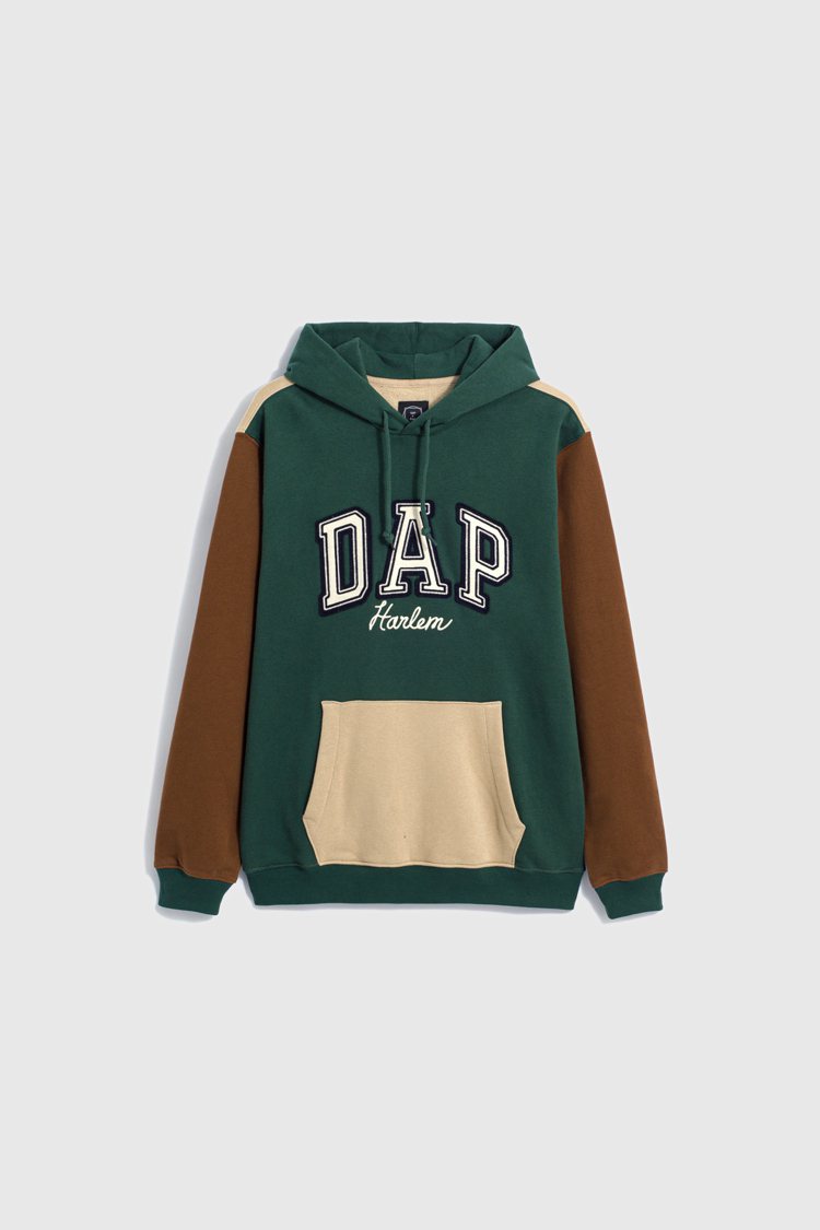 Gap x Dapper Dan限定聯名系列連帽上衣，3,999元。圖／Gap提...