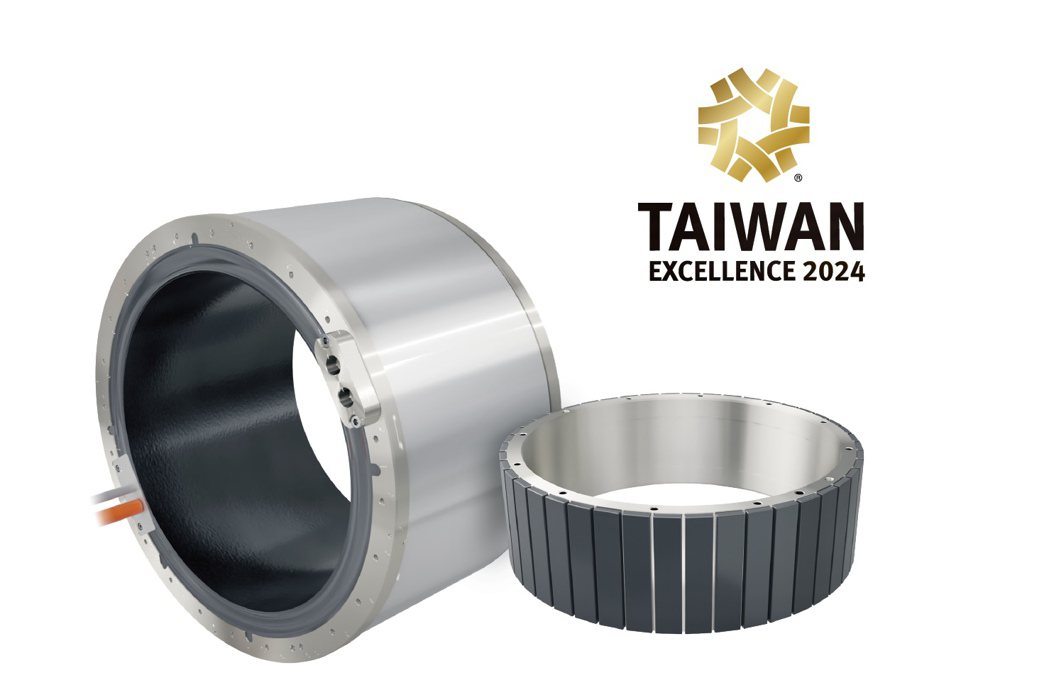 大銀微系統以「TM2水冷力矩馬達」榮獲台灣精品金質獎。上銀集團提供