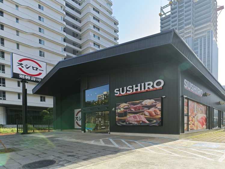 壽司郎林口店為全台首間「黑色壽司郎」。圖／壽司郎提供