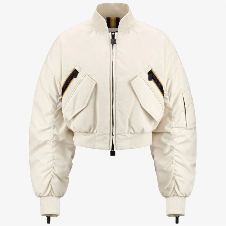 K-WAY R&D時尚系列Loncrop保暖飛行夾克，30,800元。圖／K-WAY提供