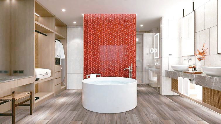 悅椿套房既創新又溫馨雅緻的衛浴設備。 圖／亞果遊艇集團
