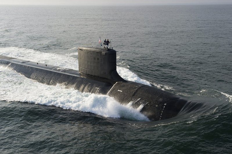 美国维吉尼亚级核动力潜舰「北达科塔号」。路透(photo:UDN)