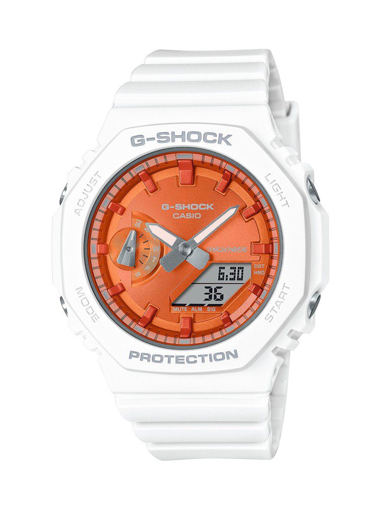 G-SHOCK冬季限量系列GMA-S2100WS-7A腕表，3,900元。圖／CASIO提供