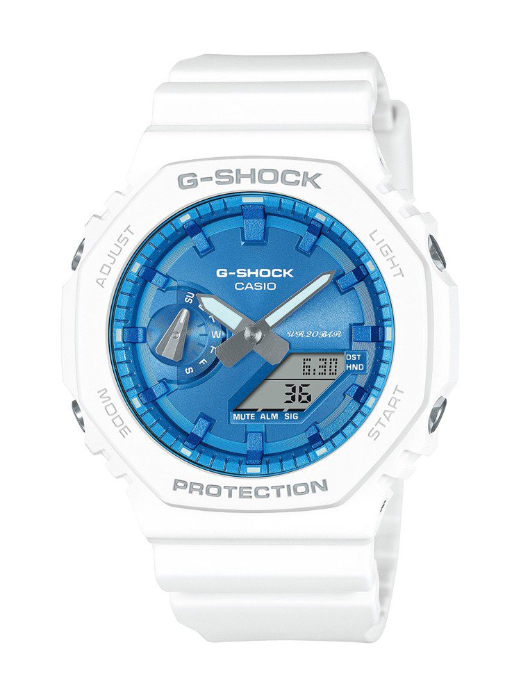 G-SHOCK冬季限量系列GA-2100WS-7A腕表，4,200元。圖／CASIO提供