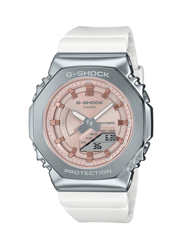 G-SHOCK冬季限量系列GM-S2100WS-7A腕表，6,000元。圖／CA...
