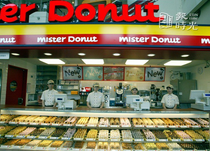 Mister Donut甜甜圈在台販售50款甜甜圈。圖／聯合報系資料照(2005/4/1 曾吉松攝影)