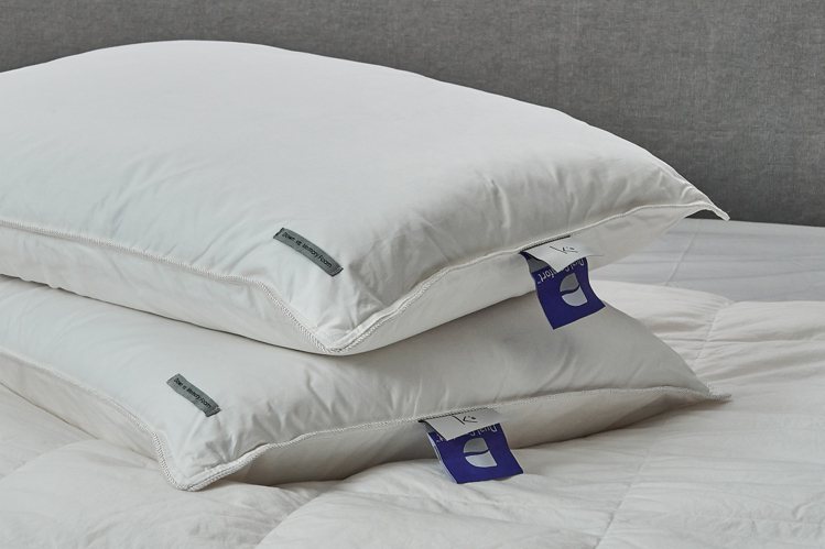 寬庭索菲爾多功能鵝絨記憶複合枕原價1對17,980元，特價4,880元。圖／寬庭美學KUAN’S LIVING提供