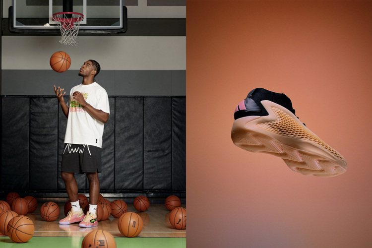 一邊是NBA選秀狀元的Anthony Edwards、另一次則是選秀探花Scoot Henderson，在今年分別由adidas與PUMA為其量身打造首雙簽名籃球鞋。圖／adidas、PUMA提供