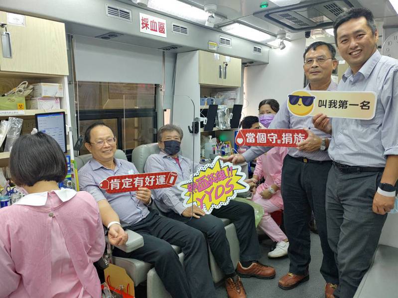 台灣中油公司今（19）日於廠區舉辦「百萬CC熱情公益捐血活動」。照片／中油提供