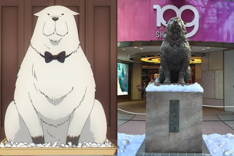 邦德的雕像在日本涉谷109百貨現身。圖/擷取自SHIBUYA109NET