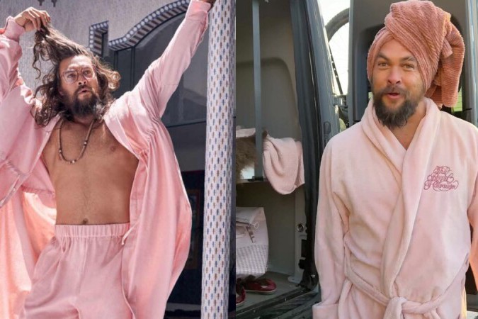 《<u>水行俠</u>2》傑森摩莫亞自曝粉紅控，宣傳活動全套粉西裝：「我穿超Man」