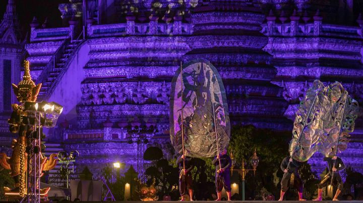 ▲「2023年昭披耶河燈光盛會」燈會已開始進行。　圖：泰國觀光局／提供