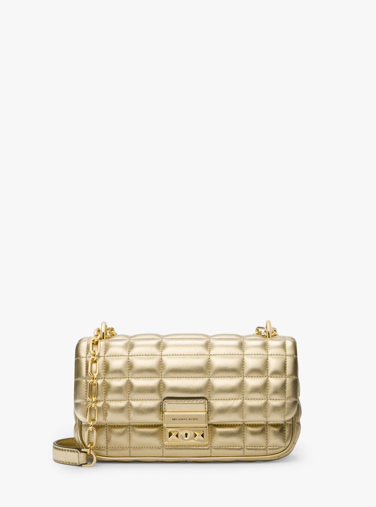 Michael Kors Tribeca小型金色包，19,000元。圖／Michael Kors提供