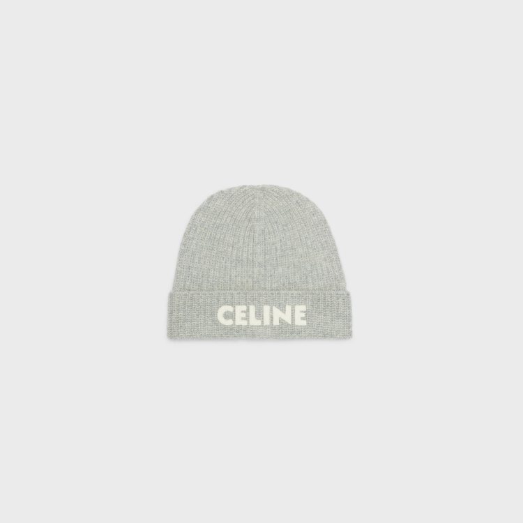 CELINE HOMME羅紋羊毛針織帽，14,500元。圖／CELINE提供