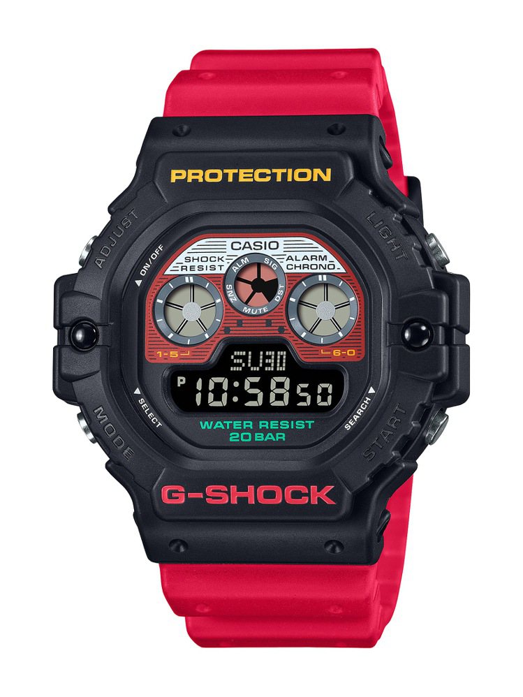 G-SHOCK MIX TAPE系列DW-5900MT-1A4腕表，3,500元。圖／CASIO提供