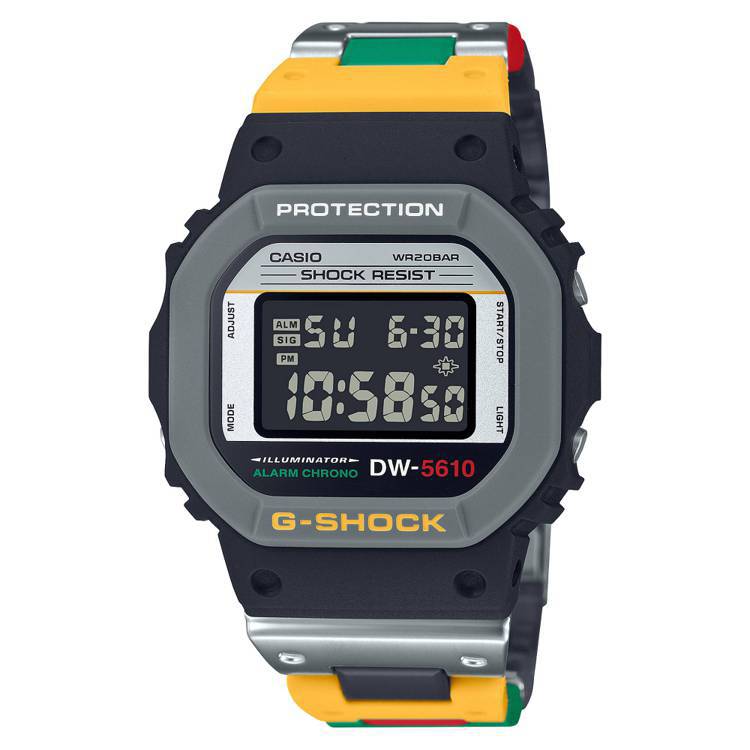 G-SHOCK MIX TAPE系列DW-5610MT-1腕表，6,500元。圖／CASIO提供