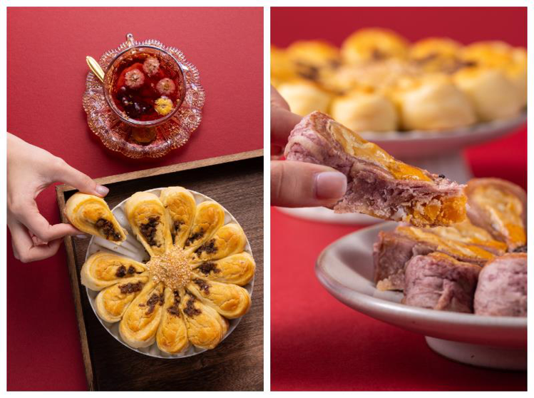 太保製餅今年推出2種口味的「花漢餅」。圖／太保製餅提供