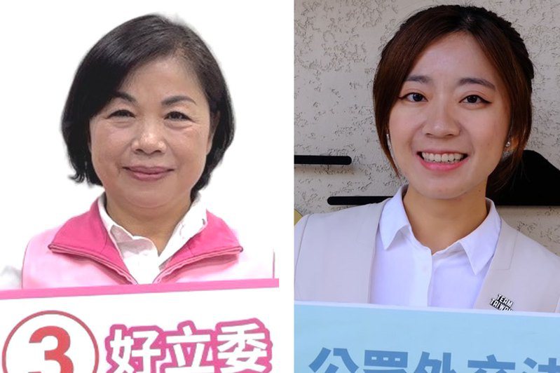 台中市立委第三選區候選人，國民黨楊瓊瓔（左圖）與民進黨謝子涵（右圖）。圖／聯合報系資料照片