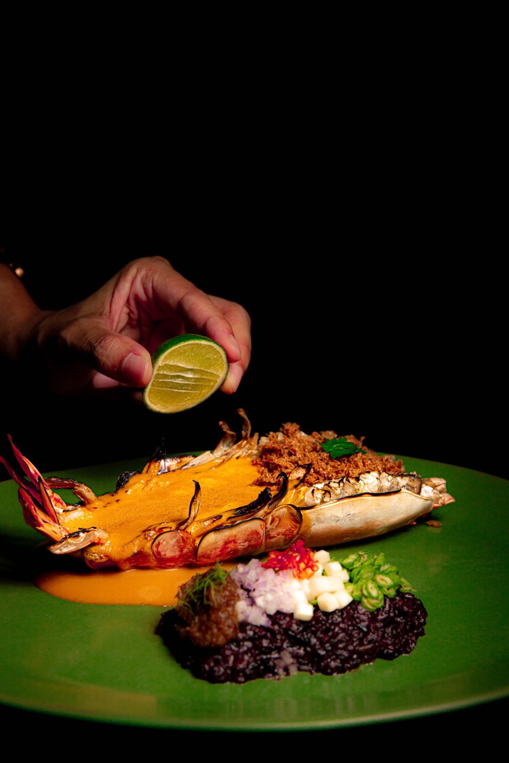 Chef Ton在「Le Du」的招牌料理「河蝦飯」。圖／Chef Ton提供