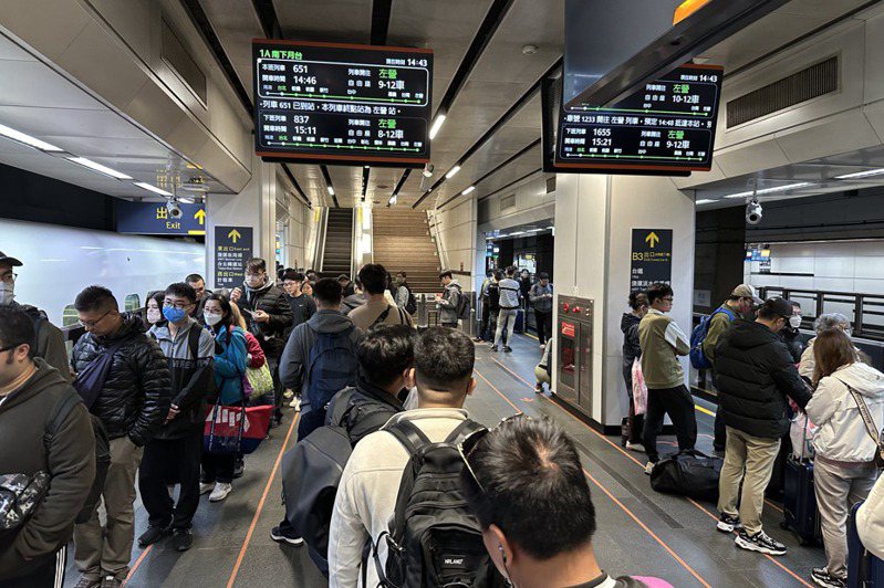 台灣高鐵2024春節疏運於今（9）日凌晨零時開賣，統計開賣一小時內即順利完成58萬9千餘張訂位。高鐵示意圖／聯合報系資料照