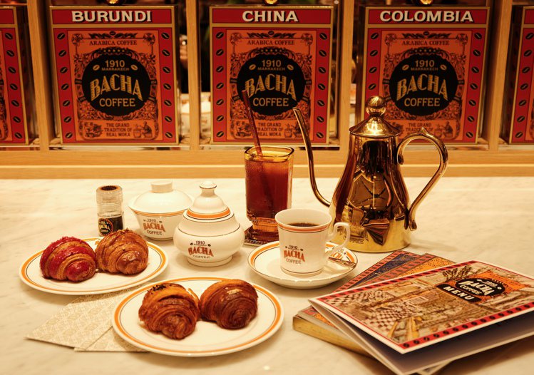 咖啡與可頌是Bacha Coffee的必點組合。記者江佩君／攝影