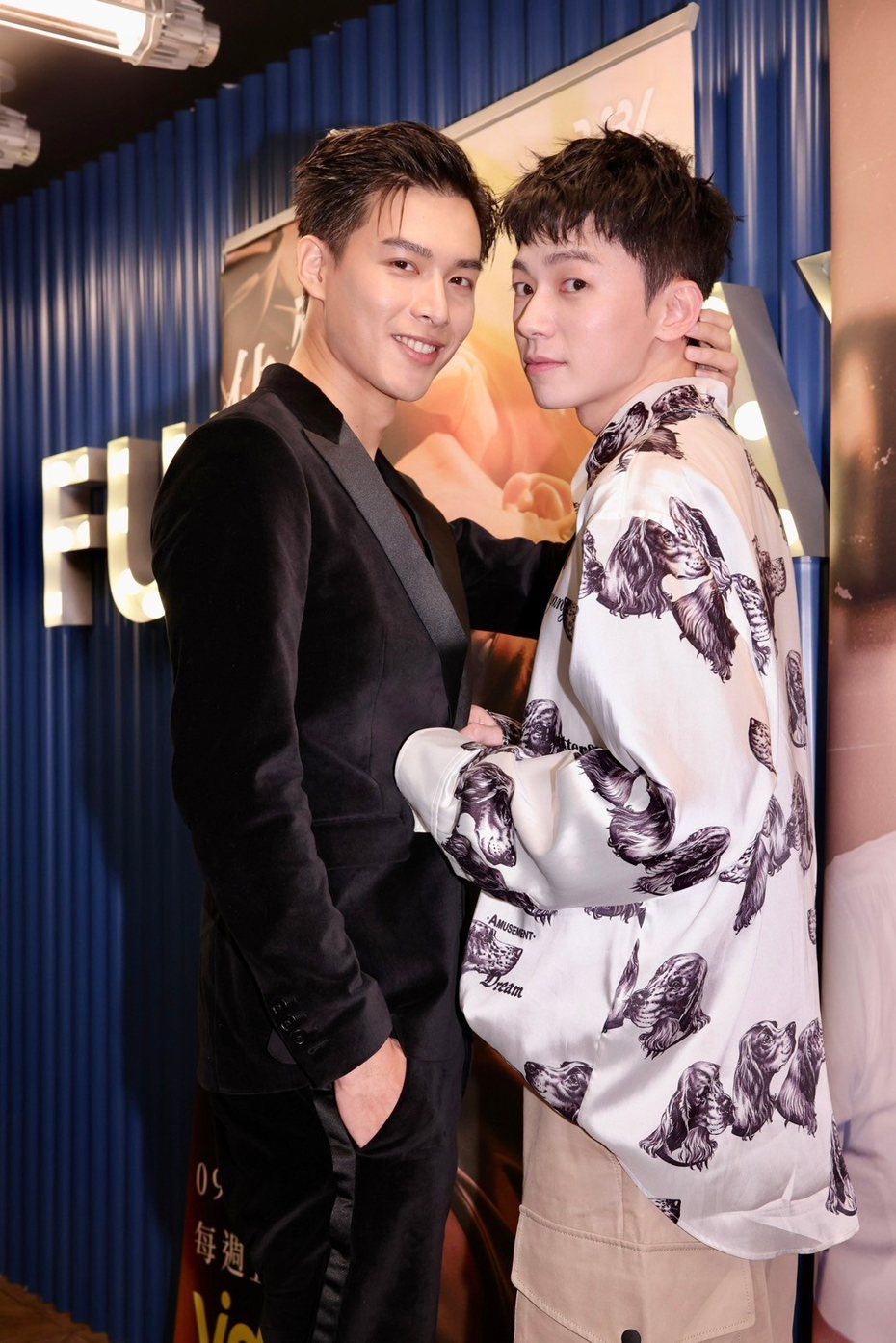 黄丞邦(左)、陈玹宇将上演激情吻戏。记者李政龙／摄影