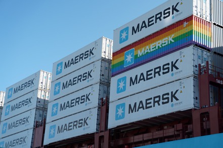 全球貨櫃航運巨擘馬士基（Maersk）。 路透