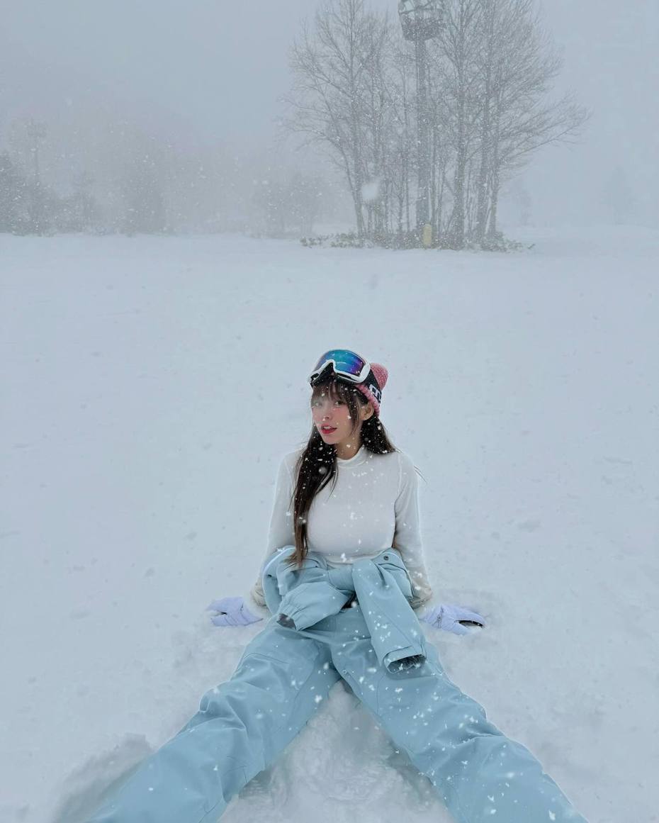 林襄IG发文表示想念去滑雪的时光。图／截自IG／95_mizuki