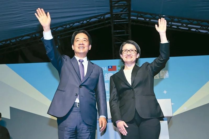 民進黨政府總統候選人賴清德、蕭美琴在台南獲得50.95%得票率，是全台唯一破5成的縣市。本報資料照片