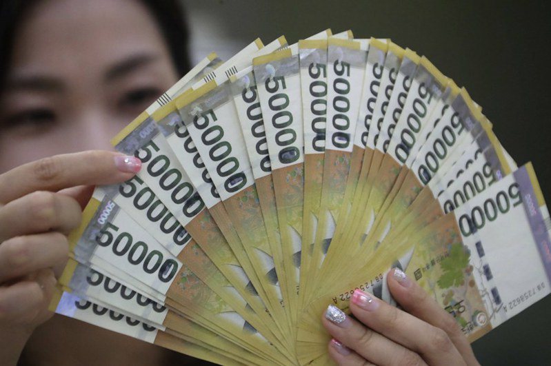 新台幣匯率持續強過韓元匯率。韓元示意圖。 歐新社