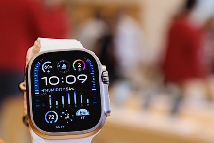 蘋果智慧手表Apple Watch Series 9。  歐新社