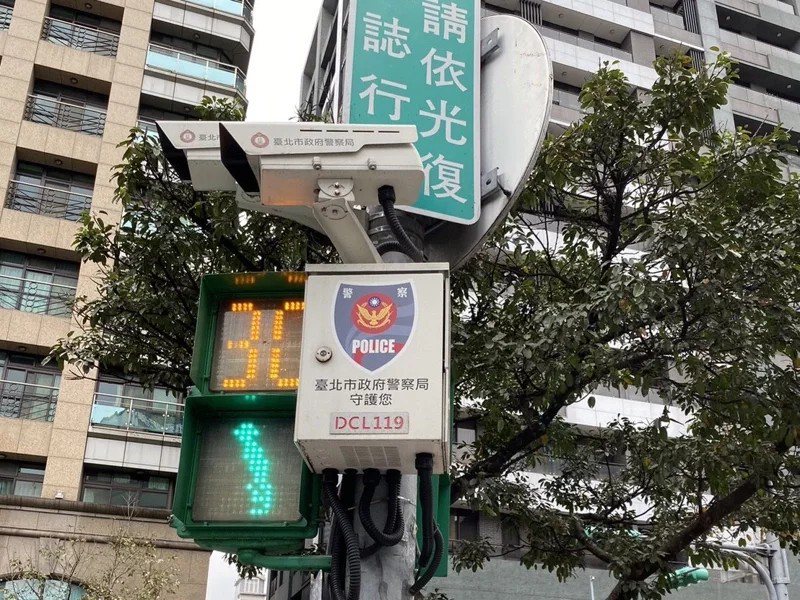 台北市警局的路口錄影監視系統。圖／台北市警局提供