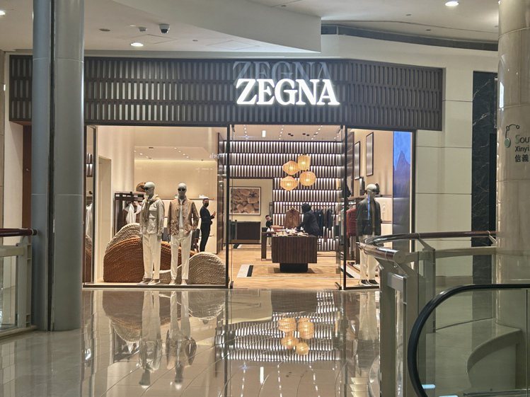 義大利男裝Zegna新店型位於台北101購物中心3樓。記者江佩君／攝影