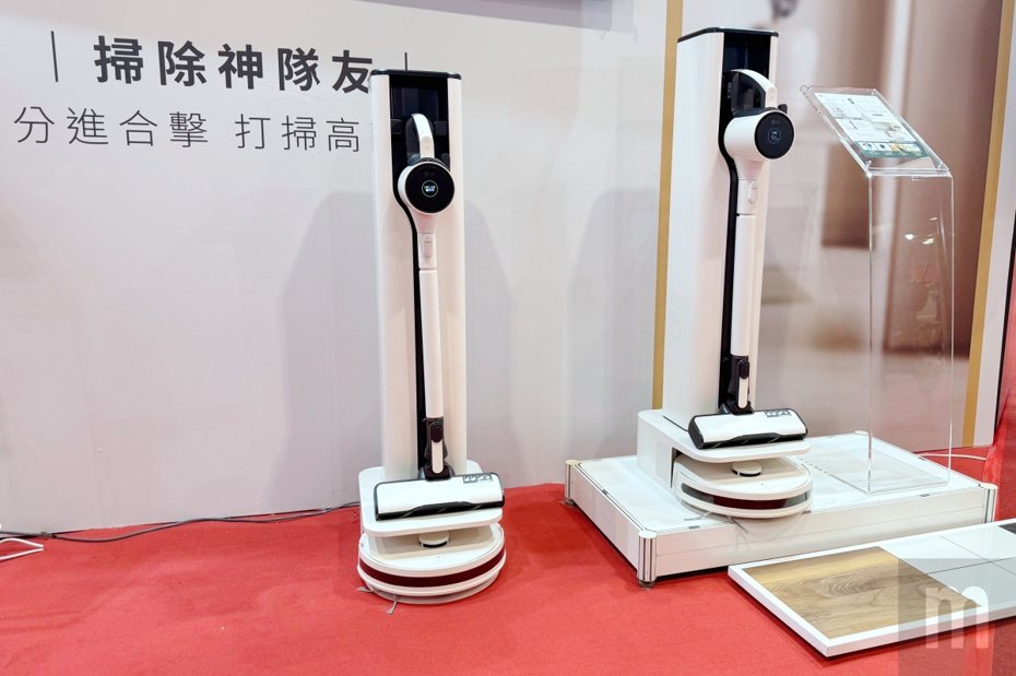 ▲同時結合掃地機器人與手持吸塵器，並且在台灣市場透過嘖嘖集資平台預購的LG All-in-One Tower Combi清空塔