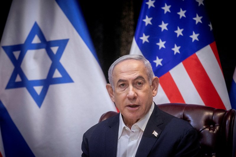 以色列总理内唐亚胡坚持战后维持对加萨的控制，打脸拜登称有信心实现巴勒斯坦独立建国可能。路透(photo:UDN)