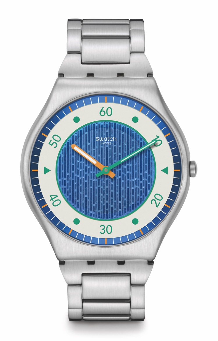 Swatch POWER OF NATURE系列SPLASH DANCE腕表，精鋼表殼，6,950元。圖／Swatch提供