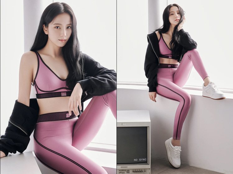 瑜伽服飾品牌Alo Yoga發佈2024年春季系列廣告，也正式宣布邀請Jisoo擔任代言人。圖／摘自Alo Yoga官網