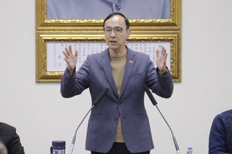 國民黨主席朱立倫表示，韓國瑜與立法院黨團已陸續清楚表達國會改革的主張跟決心，相信已清楚回應包含民眾黨對國會改革的想法。圖／國民黨提供