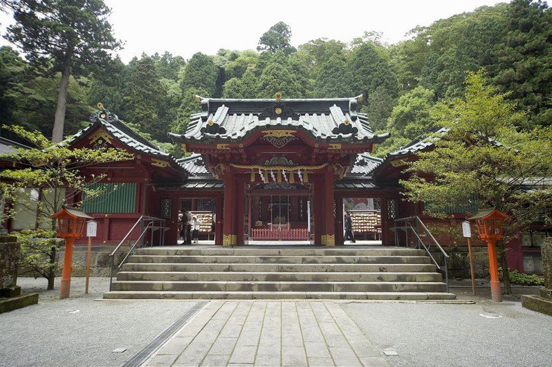 到日本神社參拜、抽御神籤時，有許多細節需要特別注意。神社示意圖，圖片來源／Ingimage。