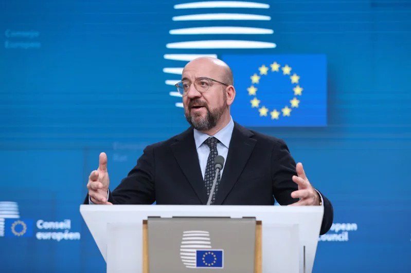 欧洲联盟理事会主席米歇尔宣布放弃投入欧洲议会选举。新华社(photo:UDN)