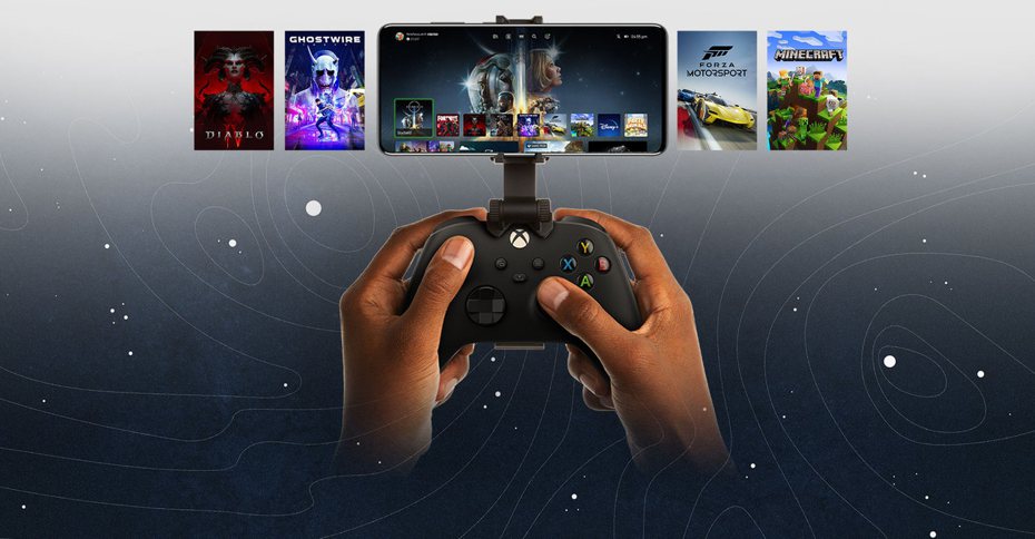 微軟在Android及iOS的Xbox APP測試版中增加觸控控制，未來不需連接手把即可遠端遊玩Xbox。（翻攝自Xbox官網）