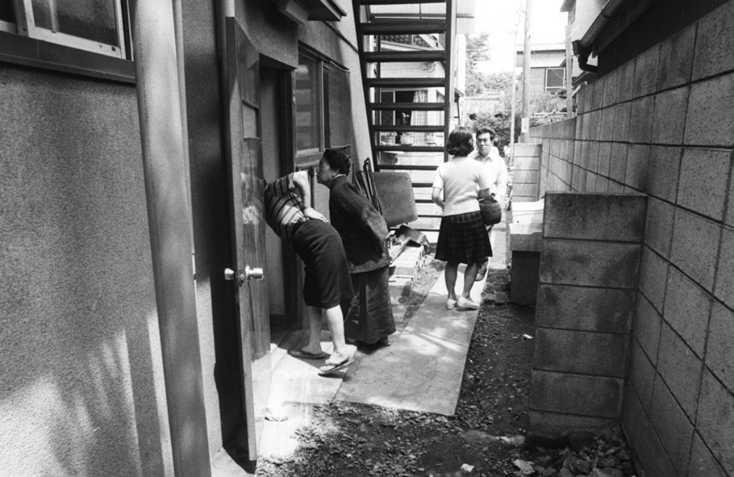 1975年桐島聰住在東京中野區的舊居。 圖／美聯社