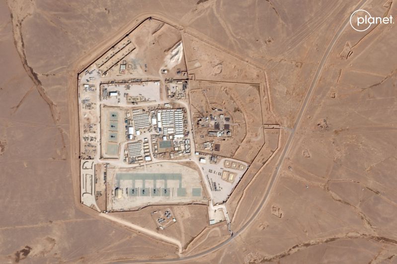 美軍駐約旦軍事基地「第22號塔」28日遭伊朗扶植的「伊拉克伊斯蘭反抗運動」以無人機攻擊，造成三名美軍喪生及34人受傷。法新社