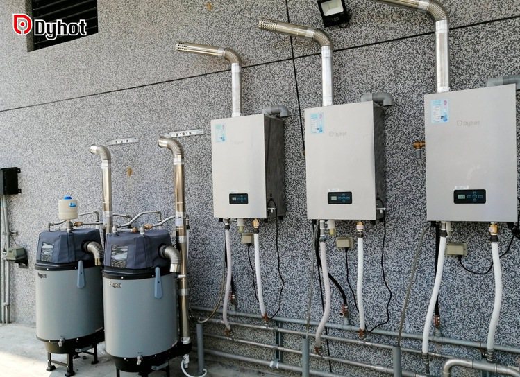 東湧一級能效熱水器可連續供應運動中心30間浴室SPA同時使用。圖／東湧實業提供