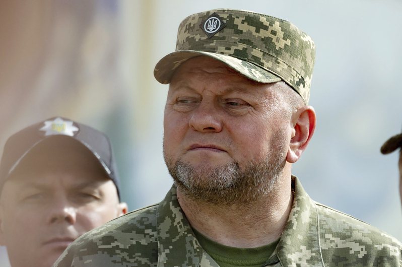 烏克蘭武裝部隊總司令扎盧茲尼。美聯社